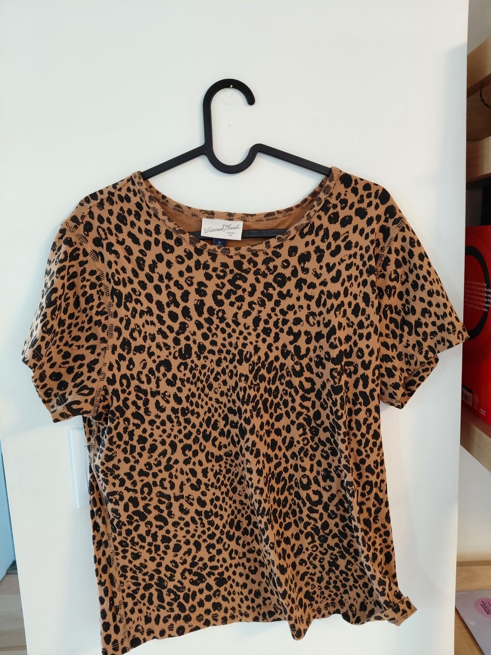 Universal Thread Leopard Print Short Sleeve Tee - Brown & Black